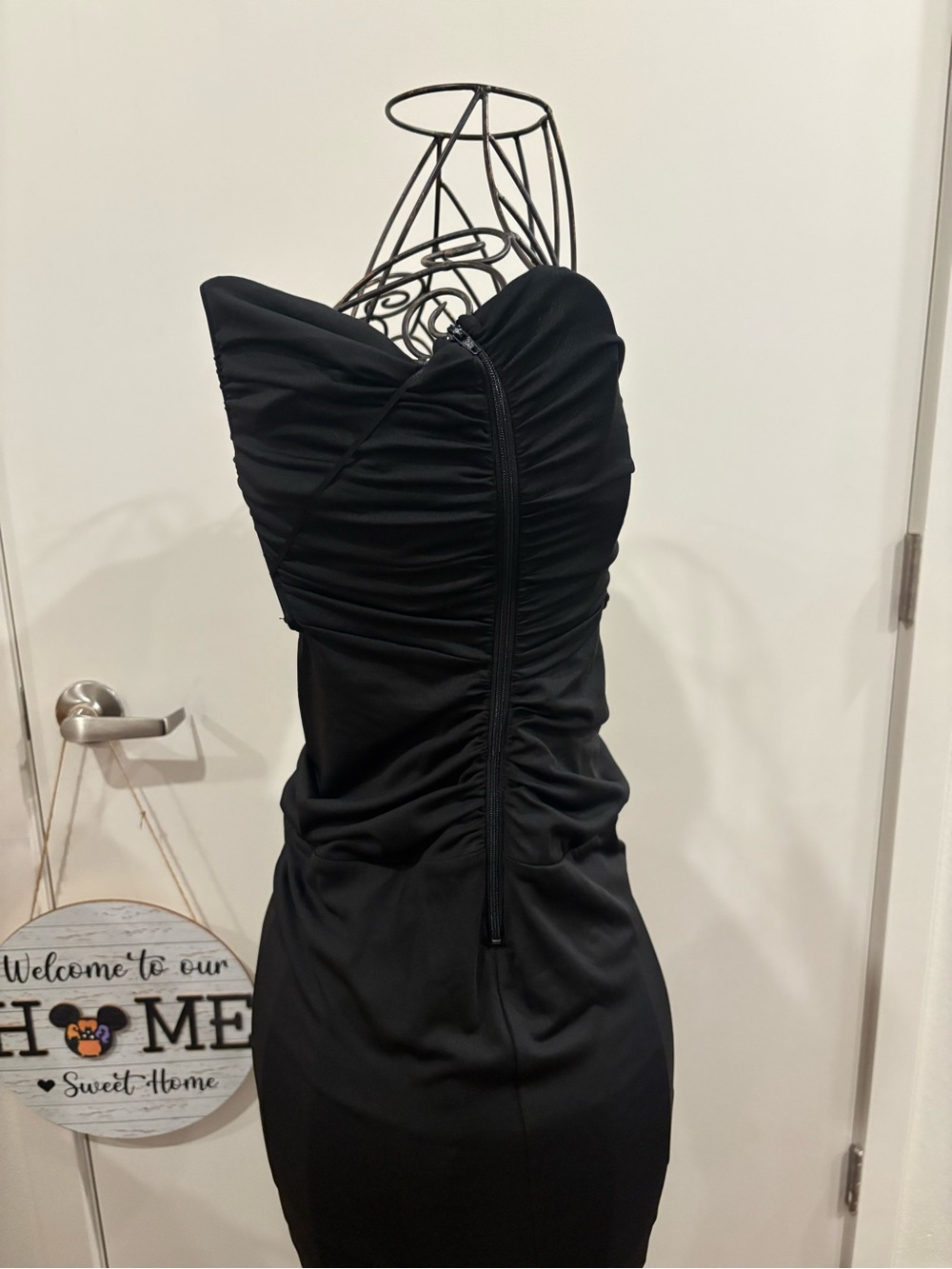 Beautiful Fashion Nova Black Ruched Cutout Maxi Dress - Picture 6 of 11